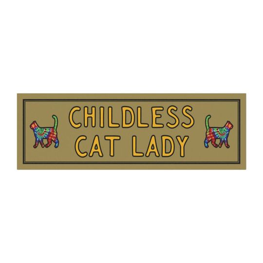 Childless Cat Lady Car Magnet | Car Magnet