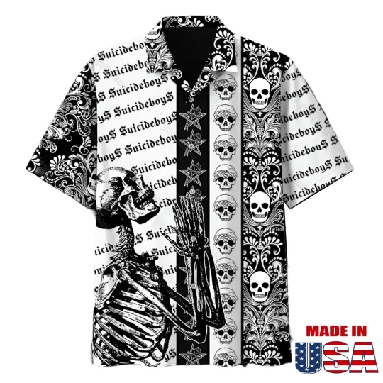 Suicideboys Hawaiian Shirt, Summer Button Down Shirt
