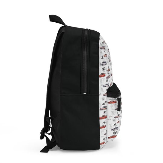 JDM Car Icons Backpack | Lightweight & Waterproof | California Style Design