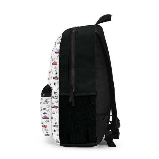 JDM Car Icons Backpack | Lightweight & Waterproof | California Style Design