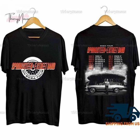 Bruce Springsteen Shirt, Bruce Springsteen And E Street 2024 Tour Shirt, Bruce Springsteen Fan Gift, Bruce Springsteen Merch