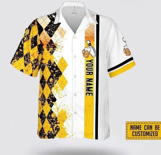 NEW !!! Personalized Bowling Here - The Beer Bowling Hawaiian Shirt Bowler Team
