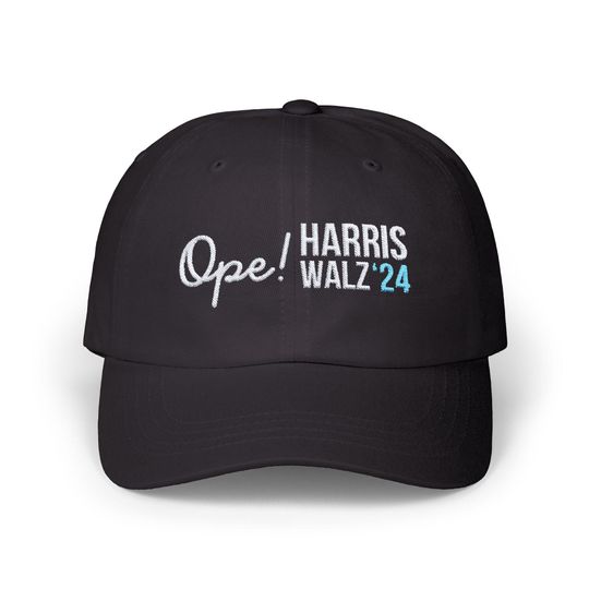 Midwest Ope Harris Walz Embroidered Dad Hat, Kamala Harris Classic Dad Cap