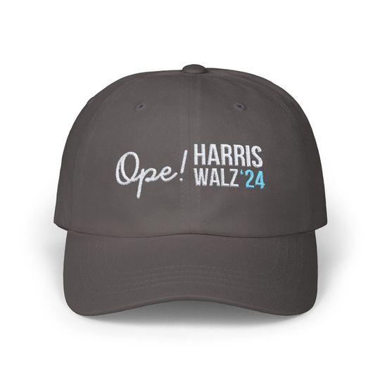 Midwest Ope Harris Walz Embroidered Dad Hat, Kamala Harris Classic Dad Cap