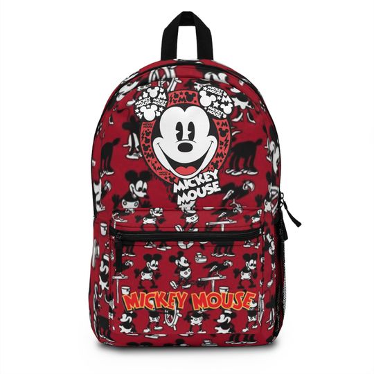 mickey mouse Backpack red