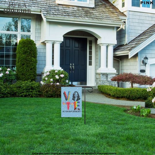 Kamala Harris Vote Garden Flag, Democrat Equality Yard Sign,