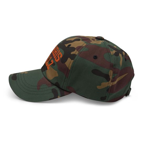 Harris Walz Midwest Dad Hat Orange Camo