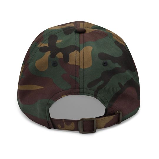 Harris Walz Midwest Dad Hat Orange Camo