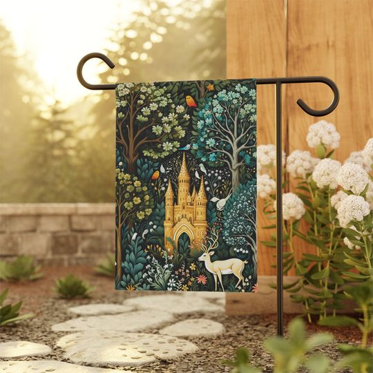 Nature Flag, House cottagecore flag, Enchanted forest, forestcore