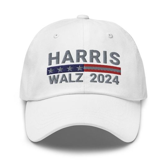 Harris Walz 2024 Hat, President Harris, Embroidered Dad Cap, Harris Walz 2024 Dad Hat