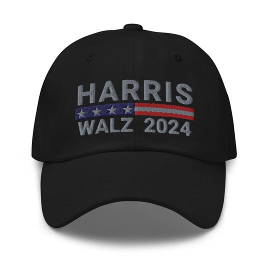 Harris Walz 2024 Hat, President Harris, Embroidered Dad Cap, Harris Walz 2024 Dad Hat