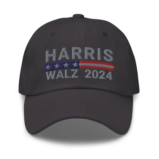 Harris Walz 2024 Hat, President Harris, Embroidered Dad Cap, Harris Walz 2024 Dad Hat