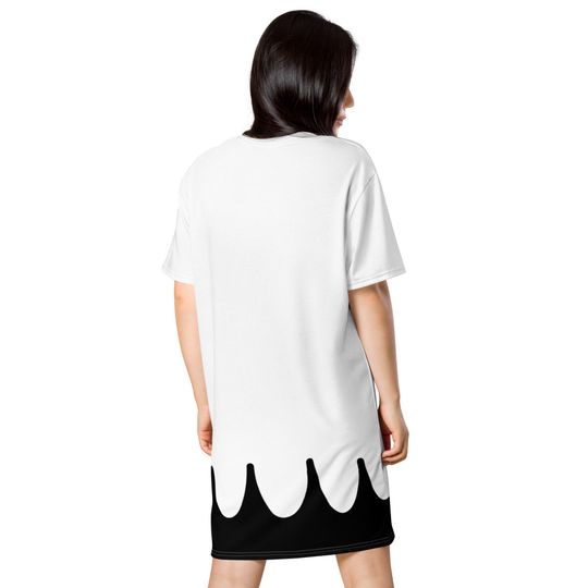 Ghost Costume T-shirt dress, Adult Halloween costume, boo