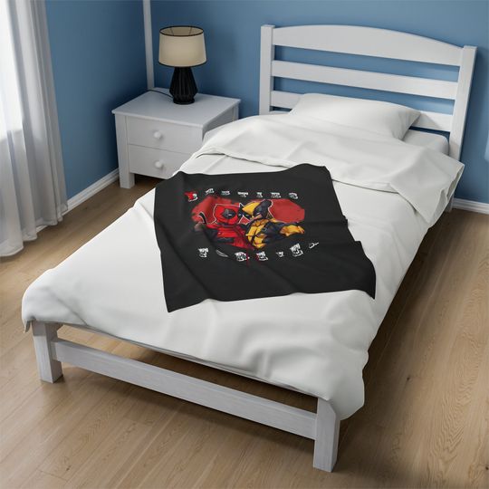 Deadpool and Wolverine, Besties Forever,    Super Soft    Plush Blanket