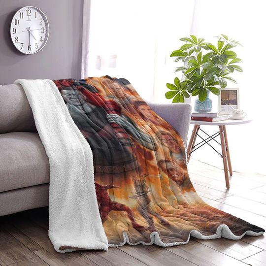 Custom Name Blanket Marvel Deadpool and Colossus Personalized Blankets Birthday Gift