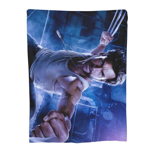 Custom Name Blanket Marvel Wolverine Personalized Blankets Birthday Gift