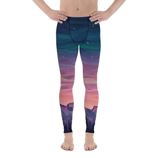 Mountain Sunset Men's Leggings