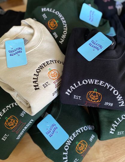 Halloweentown University Embroidered Sweatshirt | Fall Sweater