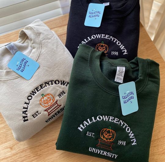 Halloweentown University Embroidered Sweatshirt | Fall Sweater