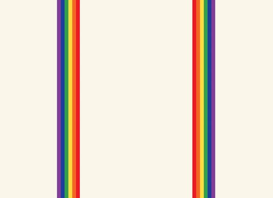 Rainbow Striped and Soft Cream Men's Leggings