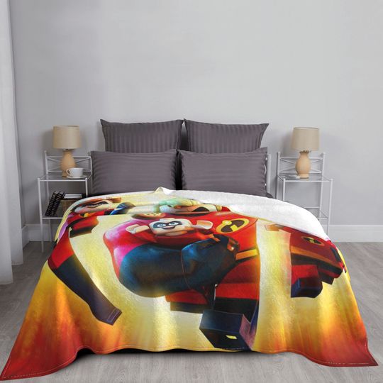 Custom Name Blanket Disney The Incredibles Tapestry Personalized Blankets Birthday Gift Customized DIY