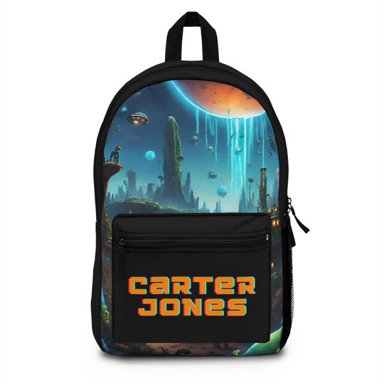 Personalized Planet iRobot Backpack | Custom Name Hero Bookbag | Back to School Bookbag for Boys | Boys Backpack | Superhero Name Backpack