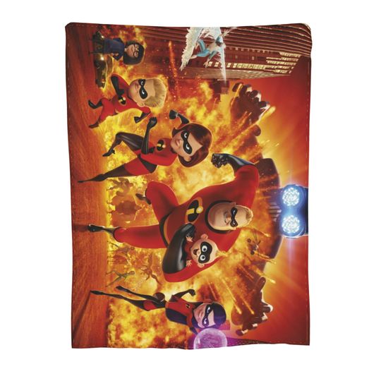 Custom Name Blanket Disney The Incredibles Tapestry Personalized Blankets Birthday Gift Customized DIY