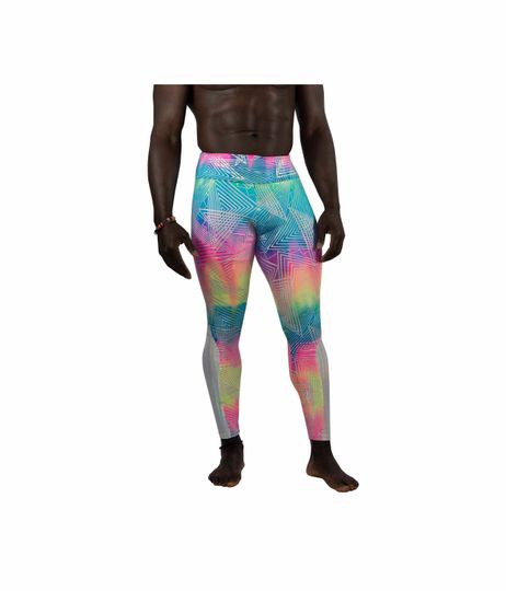 Neon Leggings Meggings Mens Leggings with pockets, EDC Outfit Burning Man