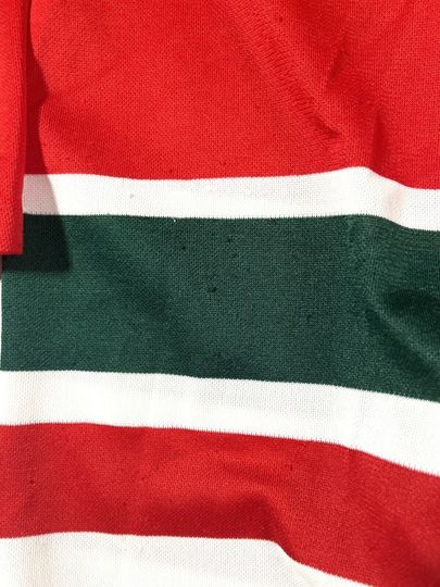Vintage 1990s New Jersey Devils Christmas Jersey Medium Red Green CCM Maska