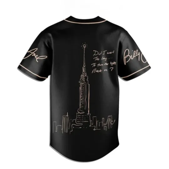 Billy Joel Piano Man Personalized Baseball Jersey