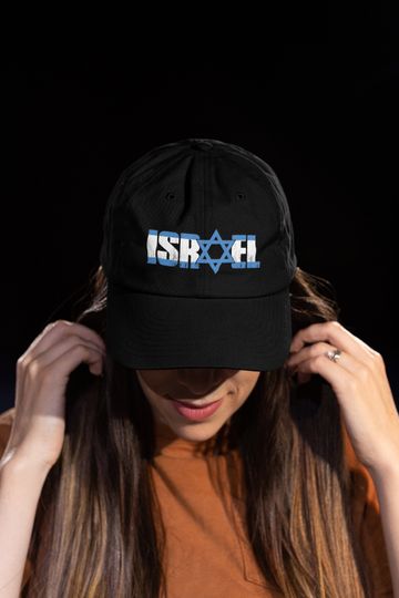 Israel Patriotic Hat Israeli Flag, Israel Star Of David Adjustable Hat, Israel Heritage Hat