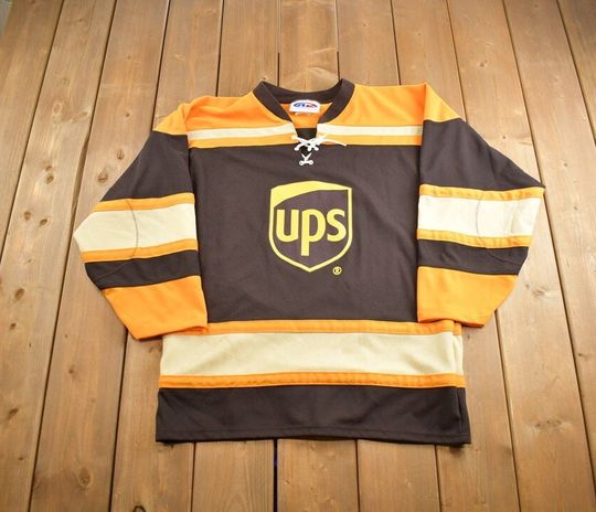 Vintage 2000s Postal Service Athletic Knit Embroidered Hockey Jersey