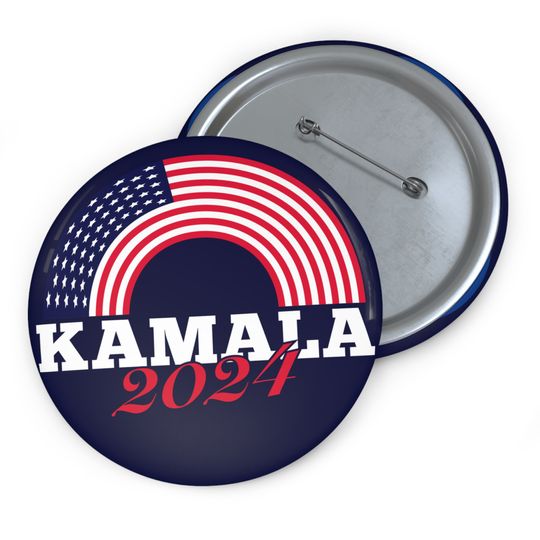 Kamala 2024 Pin| Kamala Harris Madam President | Red White Blue