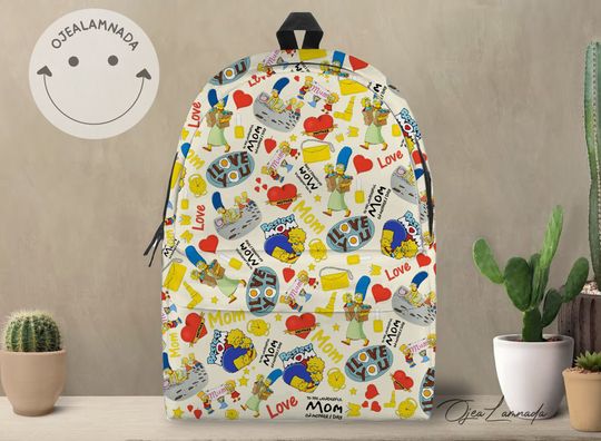 The Simpsons Family Backpack, The Simpsons Back to School Backpack, Kid School Backpack, Backpack Gift