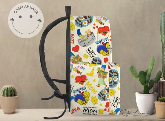 The Simpsons Family Backpack, The Simpsons Back to School Backpack, Kid School Backpack, Backpack Gift