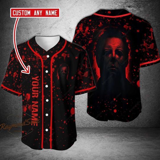 Halloween Michael Myers Jersey Shirt, Personalized Baseball Jersey