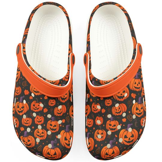 Jack o lantern halloween Foam Clogs
