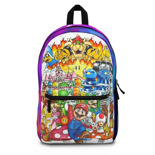 Super Mario bros movie doodle art Backpack