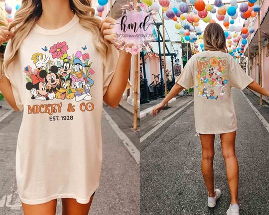 Two-Side Disney Mickey & Co Est 1928 Vintage T-shirt