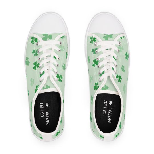 Lucky Clovers - Women's Low Top Sneakers