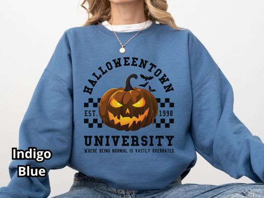 Halloweentown 1998 Back and Front Sweatshirt, Retro Halloween Town