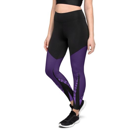 Purple Tentacles Sports Leggings