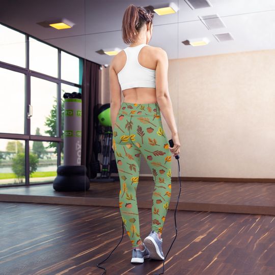 Autumn Holiday Fall Halloween Yoga Leggings