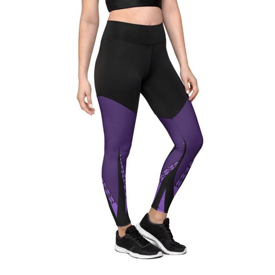 Purple Tentacles Sports Leggings