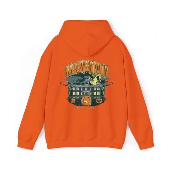 Halloween Town Hooded  Soft Cozy Hoodie