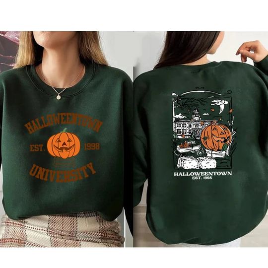 Vintage Halloweentown 1998 Sweatshirt 2 Side Print Halloweentown