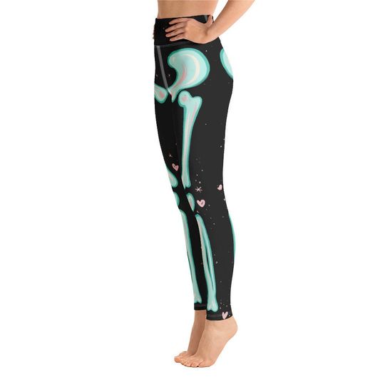 Adorabones Black & Seafoam Leggings