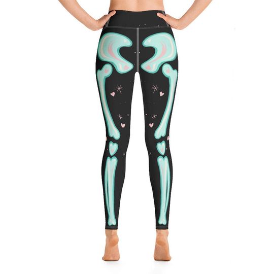 Adorabones Black & Seafoam Leggings