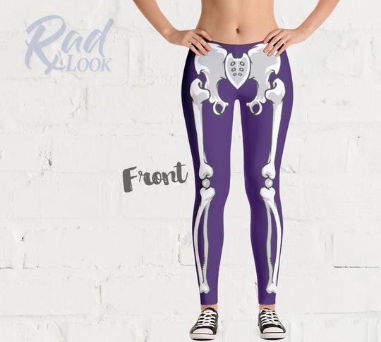 Radiology X-Ray Tech Purple Skeleton Leggings - Yoga Pants