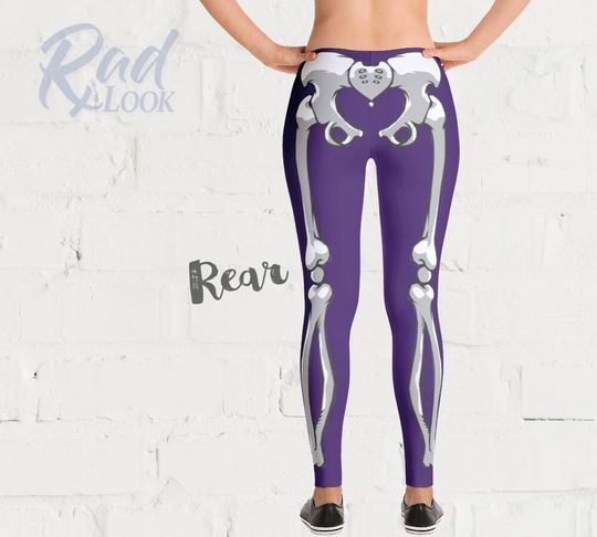 Radiology X-Ray Tech Purple Skeleton Leggings - Yoga Pants